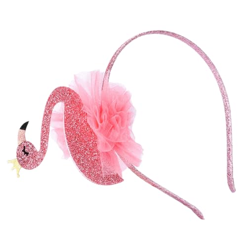 DECOMELODY Flamingo Stirnband Für Party Flamingo Haarband Mit Cartoon-motiv Hawaii-party-accessoire Für Mädchen Kreatives Stirnband in Tierform von DECOMELODY