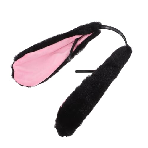 DECOMELODY Flauschiger Hasenohren Haarreifen Für Niedliches Bunny Ear Cosplay Accessoire Für Ostern Und Partys Material von DECOMELODY
