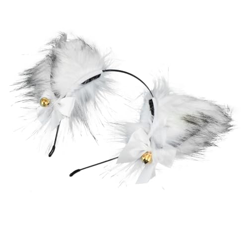 DECOMELODY Fuchs Ohr Stirnband Maskenhaarband Damen Kopfschmuck Halloween Party Dekoration Fuchsohren Haarband Stilvolles Haar Accessoire Für Festivals Und Kostüme von DECOMELODY