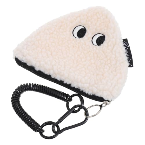 DECOMELODY Kreativer Plüsch Münzbeutel Für Damen Mit Reißverschluss Süßes Münztäschchen Zum Aufhängen Kleiner Beutel Für Kleingeld Auto Tasche Oder Rucksack Flauschige von DECOMELODY