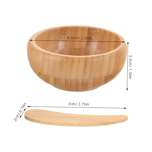DECOMELODY Gesichtsmasken aus Langlebigem mit Schale und Löffel Praktisches DIY Mixing Tool für Porentiefe Reinigung Kompakt für Reisen für Selbstgemachte Hautpflege von DECOMELODY