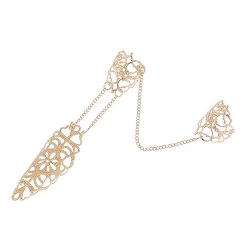 DECOMELODY Kettenring Für Damen Retro Design Stabiler Metallring Für Besondere Anlässe Für Freundin Oder Tochter Langlebig Und Modisch Mit Hohem Tragekomfort von DECOMELODY