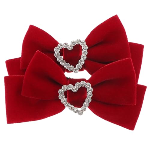 DECOMELODY Haarbögen Aus Velours Und Metall Mit Krokodilklemmen Für Mädchen Haarschmuck Für Teenager-mädchen Bezaubernde Schleifen Für Lässige Und Formelle Anlässe von DECOMELODY