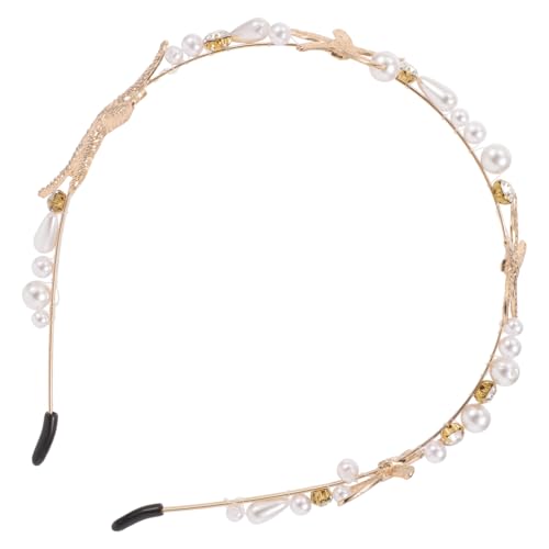 DECOMELODY Haarschmuck mit Perlen und Seestern Design Attraktiver Haarschmuck für Braut Hochzeits Haarreif aus Legiertem Material für von DECOMELODY