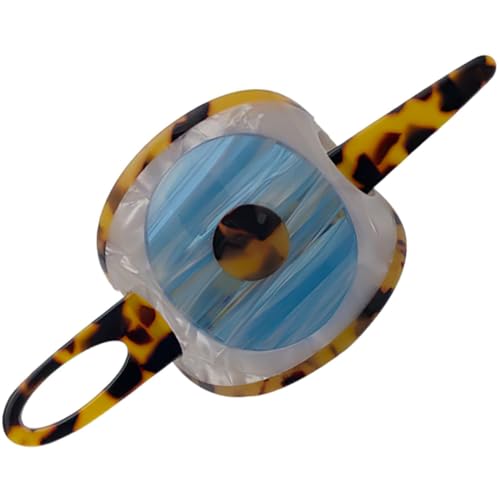 DECOMELODY Haarstab Damen Langhaar Haarnadel Vintage Evil Eye Design Acetat Haarschmuck Elegant für Dutt und Pferdeschwanz Hautfreundlich Robust Modisches Accessoire für Alltag und Fest von DECOMELODY