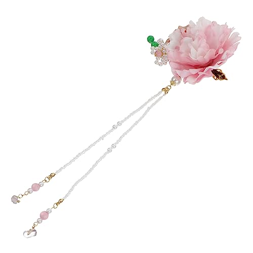 DECOMELODY Perlen Haare Blumen Haarspangen Mit Quasten Haarspange Braut Haarspangen Für Frauen Haarnadel Blumen Haarnadeln Als Vintage Kopfbedeckung von DECOMELODY