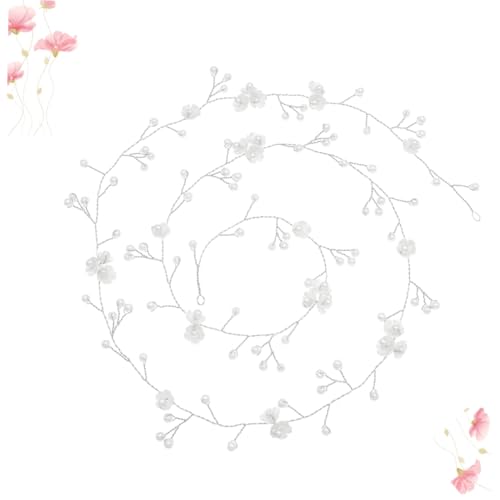 DECOMELODY Handgefertigter Haarreif mit Perlen und Muschelblumen Verlängerbar Silberfarbener Haarschmuck für Braut und Festliche Anlässe Elegantes Stirnband für Damen DECOMELODY Handgefertigter Haarreif mit Perlen und Muschelblumen Verlängerbar Silberfarbener Haarschmuck für Braut und Festliche Anlässe Elegantes Stirnband für Damen von DECOMELODY