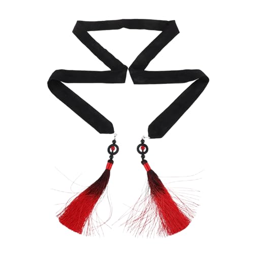DECOMELODY Traditionelles Chinesisches Haarschmuck -kostüme Mit Auffälligem Stirnband Und Stilvollem Farbverlauf-quasten-haarseil Geschlechtsneutral Weich Und Vintage Für Cosplay Und von DECOMELODY