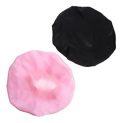 DECOMELODY 2stücke Praktische Schlafhaube Für Damen Teiliges Aus Elastischem Polyester Atmungsaktive Nachtmütze Schützt Lockiges Haar Für Schlaf von DECOMELODY