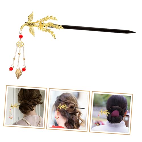 DECOMELODY Holz Haarnadel Chinesischer Retro Haarstab aus Holz Haarschmuck für Frauen Mädchen Eleganter Haarkamm für Dutt und Lockiges Haar Praktisch und Handgefertigt von DECOMELODY