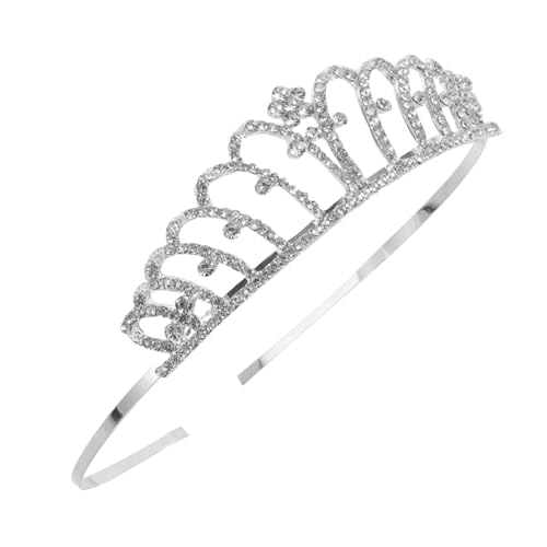 DECOMELODY Kindergeburtstagskrone Mädchen Wasserstrahl Tiara Haarband mit Funkelnden Strasssteinen Langlebiges und Bequemes Diadem für Junge Mädchen Schickes Kopfschmuck für Party und Alltag von DECOMELODY