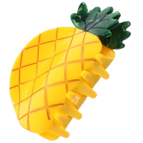 DECOMELODY Ananas-krallenklammer Für Damen Süße Haarklammer Mit Frucht-design Dekorative Haar-accessoires Aus Essigsäure-plattenmaterial von DECOMELODY