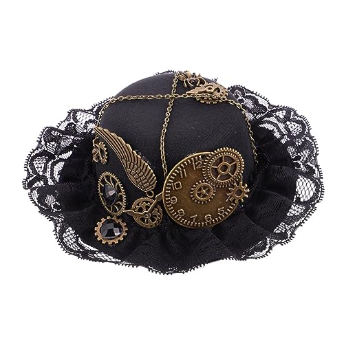 DECOMELODY Kleiner Hut Haarnadel Im Steampunk Stil Aus Kunststoff Für Party Kleidungs Accessoires Und Performance Haarnadel Zubehör Für Herren Kopfbedeckung von DECOMELODY