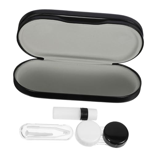 DECOMELODY Kontaktlinsen aufbewahrungsbox Klein Tragbar Doppellagig Hygienisch Leicht Geeignet für Reisen und Outdoor Plastik Organizer für Augenlinsen und Make up linsen Praktisches Etui von DECOMELODY