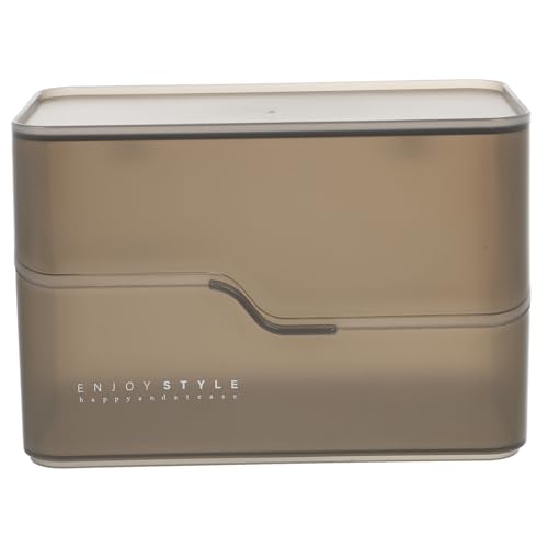 DECOMELODY Kosmetik Aufbewahrungsbox Mit Deckel Organizer Für Make-up Produkte Beauty Essentials Ordnung Schminktisch Badezimmer Waschtischplatte von DECOMELODY