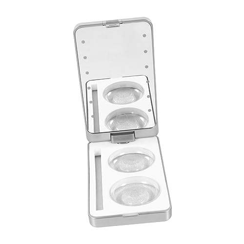 DECOMELODY LED Wimpernbox mit Spiegel Tragbarer Make Up Organizer Multifunktionale Wimpernaufbewahrung LED Wimpernhalter für Kosmetiktaschen Wimpernbox für von DECOMELODY
