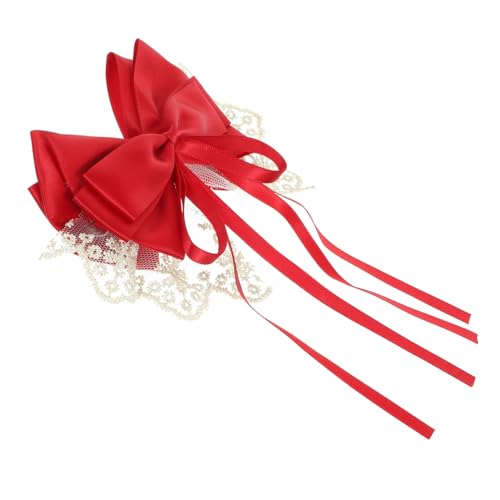 DECOMELODY Lace Bow Haarclip aus Spitze Leichter Stabiler Haarschmuck für Damen und Mädchen Süßer Kleiner Haarklammer für Partys Hochzeiten Geburtstage und Alltagsgebrauch von DECOMELODY