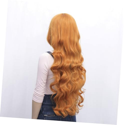 DECOMELODY Lange Orange Gewellte Perücke Damen Cosplay Wigs mit Hitzebeständige Synthetische Haare Vielseitig Stylbar Geeignet für Party Bühne und Alltag DECOMELODY Lange Orange Gewellte Perücke Damen Cosplay Wigs mit Hitzebeständige Synthetische Haare Vielseitig Stylbar Geeignet für Party Bühne und Alltag von DECOMELODY