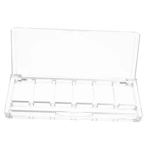 DECOMELODY Leere Transparente Augenpalette Mit Sechs Fächern Makeup Organizer Für Lidschatten Und Concealer Für Reisen Und Kosmetik von DECOMELODY