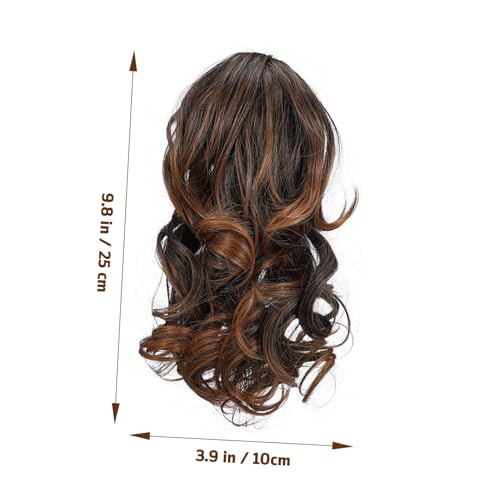 DECOMELODY Lockige Pferdeschwanz Haarverlängerung aus Echtem Haar Leichte Komfortable Clip Extension Langlebig und Einfach zu Tragen Natürliche Wellen Geeignet für Frauen von DECOMELODY