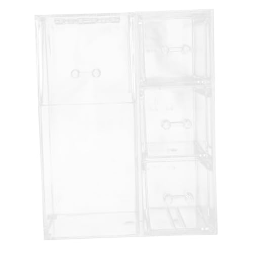 DECOMELODY Makeup Brush Organizer aus Transparentem Acryl mit Staubschutzklappe Vielseitiger Stifthalter und Kosmetik Organizer für Schminktisch und Büro Großer Aufbewahrungsbecher für von DECOMELODY