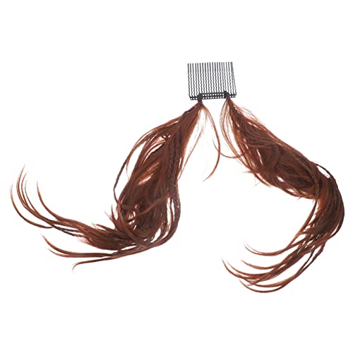 DECOMELODY Messy Bun Haarteil mit Dutt Clip Synthetisches Ponytail Extension in Rotbraun Voluminöses Haartopper für Damen Einfach zu Befestigen Modisches Haar Accessoire für von DECOMELODY