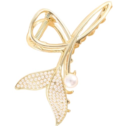 DECOMELODY Metallic Fischschwanz Haarklammer Modische Haarkralle für Frauen und Mädchen Leichter Haarclip für Verschiedene Frisuren Geeignet für Parties Alltag und Besondere Anlässe von DECOMELODY