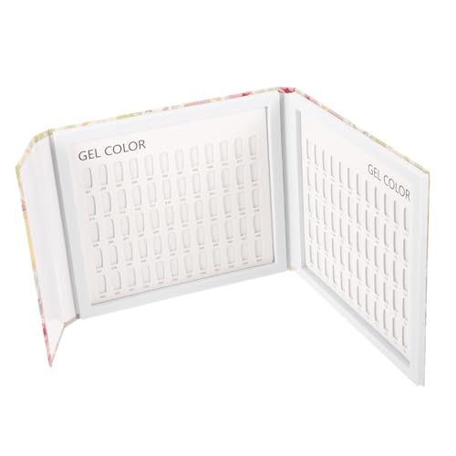 DECOMELODY Nagel Farbkarte Farben Maniküre Farbpalette Display Buch für professionelle Anwendung Praktisches Modisches Nagelgel Farbdisplay für DIY Nageldesign und Professionelle Anwendung von DECOMELODY