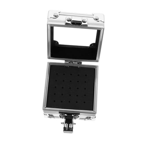 DECOMELODY Nagelbohrer Halter Aluminium Aufbewahrungsbox mit Löchern für Nagelfräser Bits Maniküre und Pediküre Tragbarer Organizer für Zuhause und Heimgebrauch Schützt Schleifköpfe vor von DECOMELODY