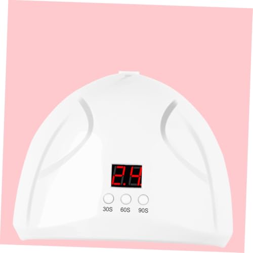DECOMELODY Nageltrockner mit LED Lampen Automatischer Sensor Timer Einstellungen für UV und LED Gel Nagellacke Smartes Digitales Display Weiß Maniküre Gel Polish Curing Gerät von DECOMELODY