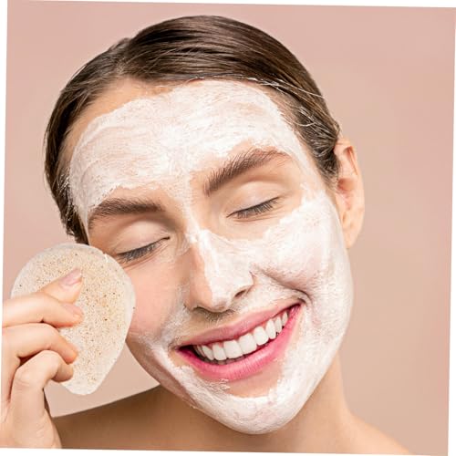 DECOMELODY Peeling gesichtsschwamm Konjak Puff Sanfter Makeup entferner Biologisch Abbaubar Weiche Reinigung Feuchtigkeitsspendend für Empfindliche Haut von DECOMELODY
