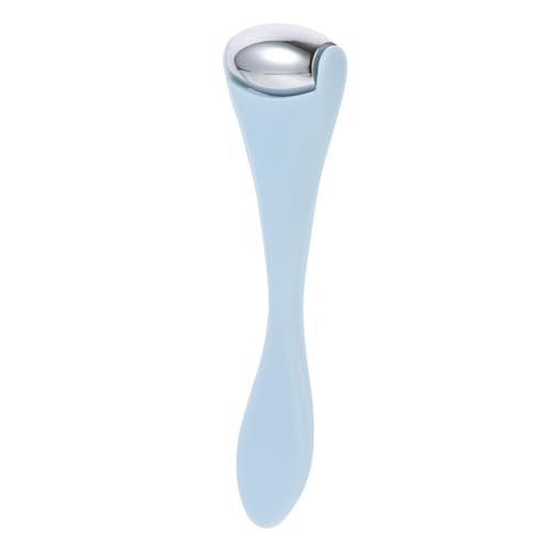DECOMELODY Praktischer Mini Eye Massager mit Kühlendem und Löffel Langlebiges Gesichtsmassagegerät zur Augenpflege gegen Schwellungen Falten und Hautermüdung Hellblau von DECOMELODY