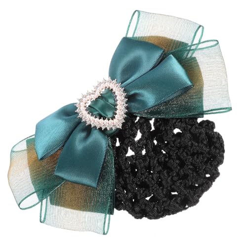 DECOMELODY Professionelles Haarnetz für Damen Ballett Dutt Haarknoten Abdeckung mit Schleifen design Leichtes Langlebiges Haarschmuck accessoire für Service Tanz und Eleganten Look von DECOMELODY