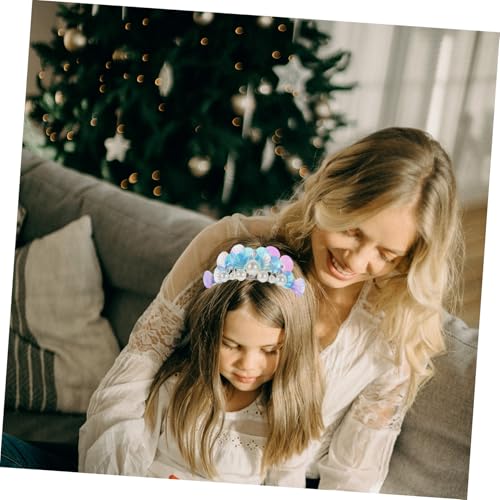 DECOMELODY Rhinestone Haarschmuck Meerjungfrau Tiara Haarreif Mädchen Haaraccessoire Elegant und Langlebig für Geburtstag Party und Alltag von DECOMELODY