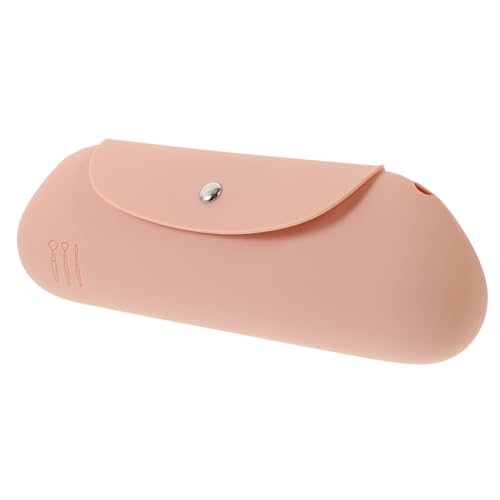 DECOMELODY Silikon Make-up Pinsel Organizer Tasche Klein Leicht Tragbar Kosmetik Pinselhalter Reise Kosmetiktasche für Damen Mädchen Kompakte Aufbewahrungstasche von DECOMELODY