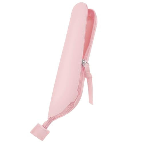 DECOMELODY Silikon Make up Pinselhalter Reiseetui Für Kosmetikpinsel Und Tragbar Kompakt Und Leicht Für Frauen Und Mädchen Make up Organizer Mit Reißverschluss von DECOMELODY