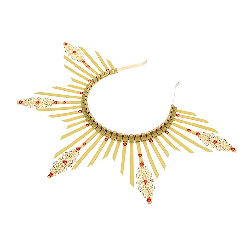 DECOMELODY Stirnband Mit Licht Für Damen Sonnenstrahlen Kopfschmuck Aus Kunststoff Und Metall Leicht Und Kompakt Für Verlobungen Schönheitswettbewerbe Und Partys von DECOMELODY