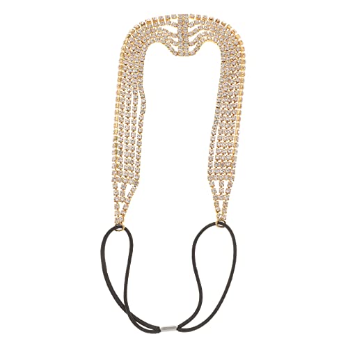 DECOMELODY Stirnband Mit Strasssteinen Elastisches Braut-haarband Dehnbarer Kopfschmuck Für Frauen Hochzeitsstirnband Für Besondere Anlässe von DECOMELODY