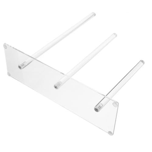 DECOMELODY Stufiger Transparenter Acryl Scrunchie Organizer Haargummi Halter Platzsparend für Damen Teenager Haarzubehör Aufbewahrung und Display von DECOMELODY