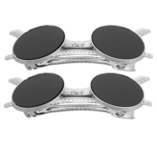 DECOMELODY 2stücke Modische Schwarze Sonnenbrillen-haarclips Für Frauen Und Mädchen Praktische Haarnadeln Für Hinterkopf Für Frühlingsstylings Schwarze Haarspangen Und Haaraccessoires von DECOMELODY