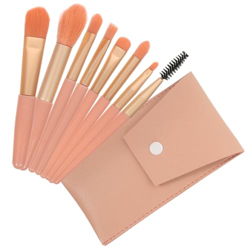DECOMELODY Teiliges Mini Makeup Pinselset mit Holzgriff Tragbar und Langlebig Aufbewahrungstasche Vielseitig Einsetzbar für Puder Concealer Lidschatten für Reisen Alltag und Professionelle von DECOMELODY