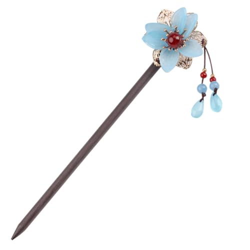 DECOMELODY Traditionelle Chinesische Haarstäbe mit Achatperlen Eleganter Haarschmuck im Retro stil Langlebig und Leicht Geeignet für Damen Klassische Frisuren Authentisches Chinesisches von DECOMELODY