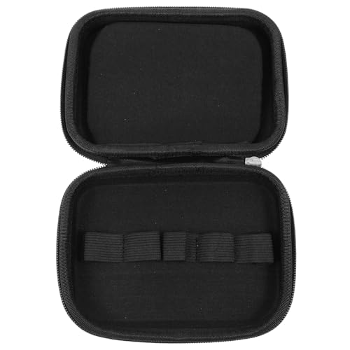 DECOMELODY Tragbare Fächer Ätherische Öl Aufbewahrungsbox Hartschale Stoßfest Organizer Tasche Schwarz für Reisen mit Reißverschluss und Kratzschutz von DECOMELODY