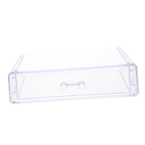 DECOMELODY Transparente Aufbewahrungsbox für Schmuck und Kosmetik Organizer für Büro Schreibwaren Praktischer Desktop Organizer Aufbewahrung für Make Up und Schmuck von DECOMELODY