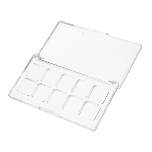 DECOMELODY Transparente Lidschatten Palette Fächer Leere Make Up Box zum Nachfüllen für DIY Lippenstift Puder Wasserfarben Aufbewahrung Organizer Kosmetik Storage Case von DECOMELODY