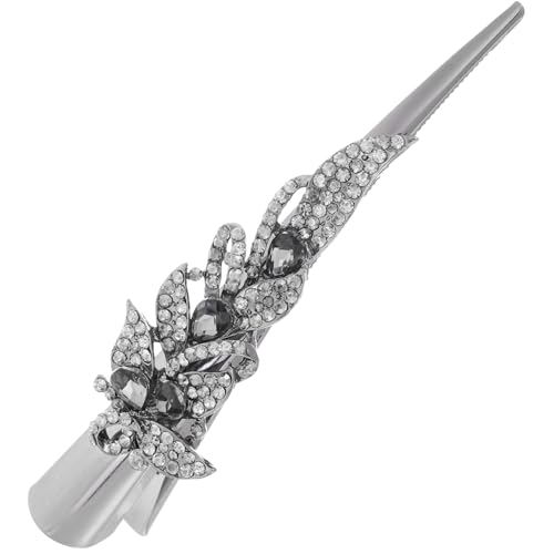DECOMELODY Vintage Haarklammer Große Haarklammer Damen Haarspange mit Strass für Party und Alltag Eleganter Haarschmuck Leicht und Stabil Geeignet für Lange Haare und Festliche Anlässe von DECOMELODY