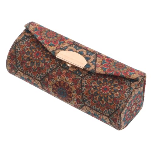 DECOMELODY Vintage Lippenstiftbox mit Spiegel Tragbarer Lippenstift Organizer Kosmetik Aufbewahrungsbox für Handtasche Make Up Reise Schmuckbox von DECOMELODY