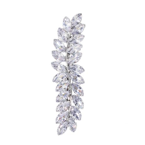 DECOMELODY Zircon Haarnadel Damen Haarschmuck Haarspange Leicht für Party Alltag Hochzeit Frisuren Mädchen Silber von DECOMELODY