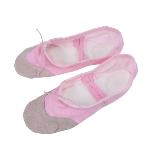 DECOMELODY rutschfeste Ballettschuhe mit Langlebiger Premium Sohle Elastischem Stretchgewebe Geräumiger Zehenbox für Erwachsene Geeignet für Ballett Yoga Jazz und Standardtanz von DECOMELODY