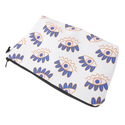 DECOMELODY wasserdichte Kleine Make up Tasche mit Evil Eye Druck Tragbare Kosmetiktasche mit Reißverschluss Vielseitige Reise Aufbewahrungstasche für Damen Geeignet für Kosmetik und DECOMELODY wasserdichte Kleine Make up Tasche mit Evil Eye Druck Tragbare Kosmetiktasche mit Reißverschluss Vielseitige Reise Aufbewahrungstasche für Damen Geeignet für Kosmetik und von DECOMELODY